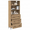 Highboard z szufladą Dąb rzemieślniczy 69,5 x 34 x 180 cm