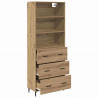 Highboard z szufladą Dąb rzemieślniczy 69,5 x 34 x 180 cm