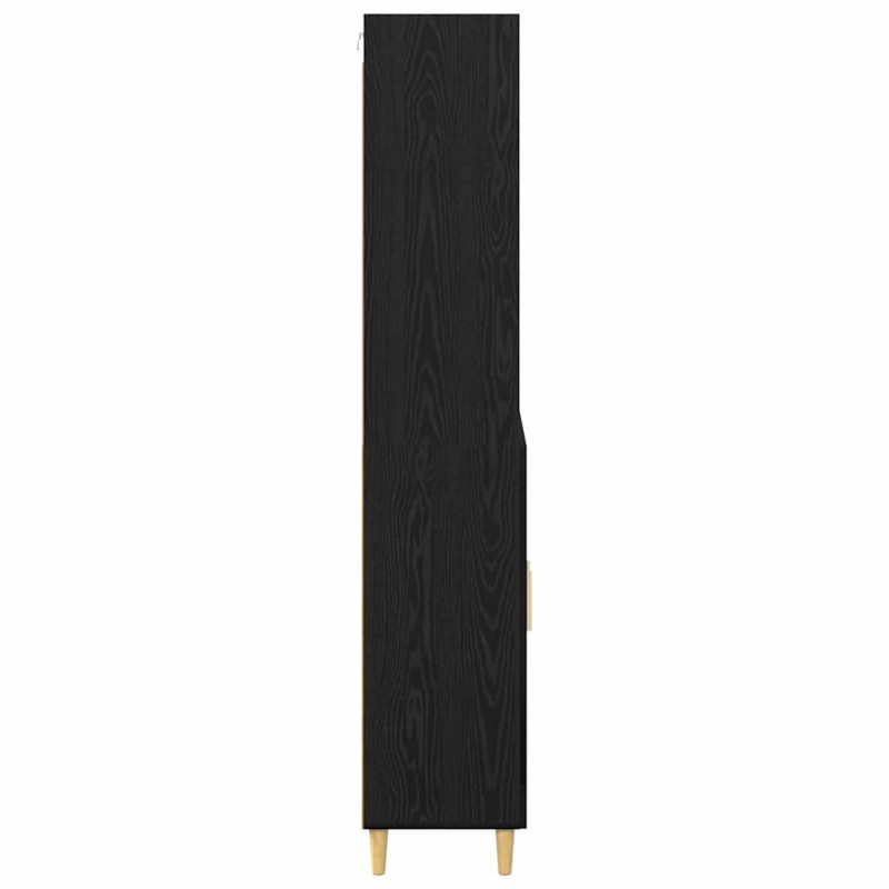 Highboard Czarny Dąb 69,5 x 32,5 x 180 cm