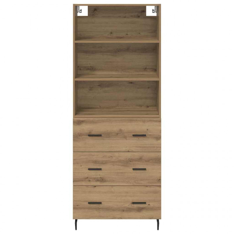 Highboard z szufladą Dąb rzemieślniczy 69,5 x 34 x 180 cm
