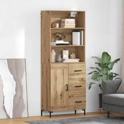 Highboard z szufladą Dąb rzemieślniczy 69,5 x 34 x 180 cm
