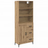 Highboard z szufladą Dąb rzemieślniczy 69,5 x 34 x 180 cm
