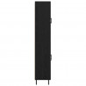 Highboard Czarny Dąb 69,5 x 34 x 180 cm Materiał drewnopochodny