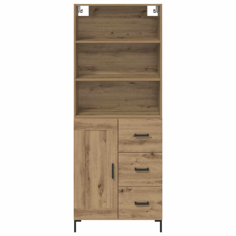 Highboard z szufladą Dąb rzemieślniczy 69,5 x 34 x 180 cm