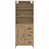 Highboard z szufladą Dąb rzemieślniczy 69,5 x 34 x 180 cm