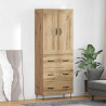 Highboard z szufladą Dąb rzemieślniczy 69,5 x 34 x 180 cm