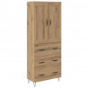 Highboard z szufladą Dąb rzemieślniczy 69,5 x 34 x 180 cm