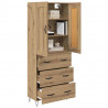 Highboard z szufladą Dąb rzemieślniczy 69,5 x 34 x 180 cm