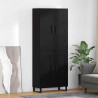 Highboard 2 pcs Czarny Dąb 69,5 x 34 x 180 cm