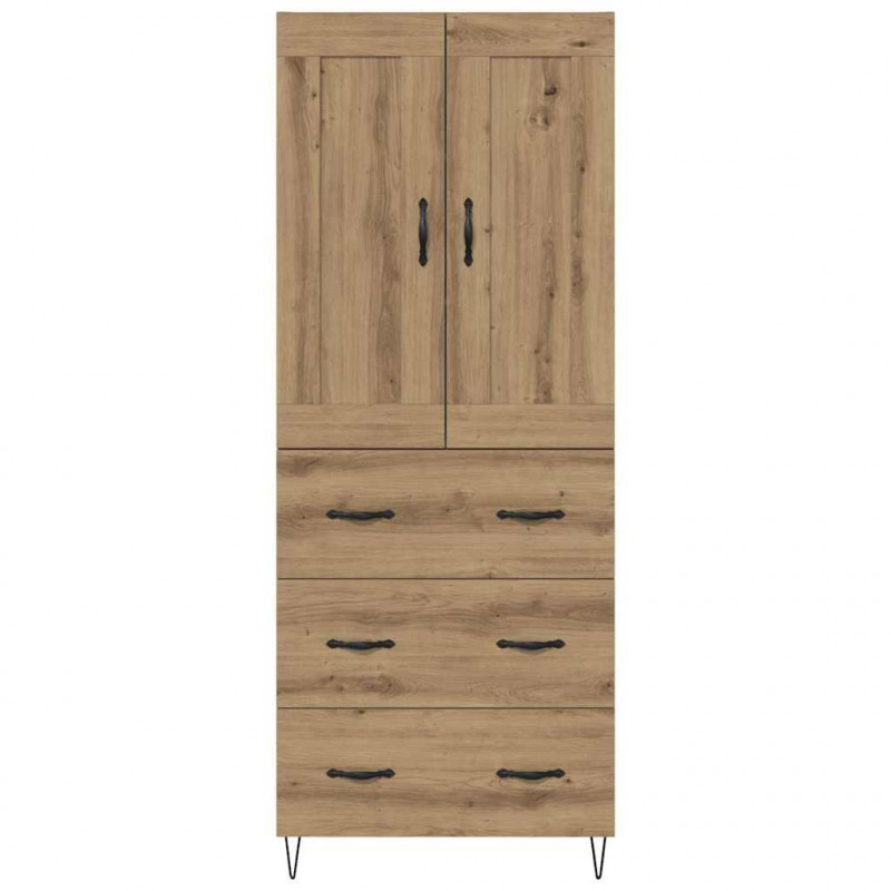 Highboard z szufladą Dąb rzemieślniczy 69,5 x 34 x 180 cm