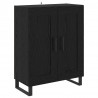 Highboard 2 pcs Czarny Dąb 69,5 x 34 x 180 cm