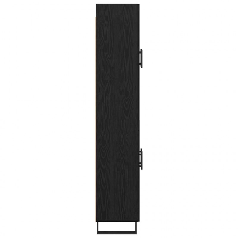 Highboard 2 pcs Czarny Dąb 69,5 x 34 x 180 cm