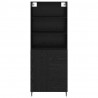 Highboard z szufladą Czarny Dąb 69,5 x 34 x 180 cm