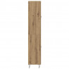 Highboard 2 pcs Dąb rzemieślniczy Drewno inżynieryjne i szkło