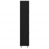 Highboard Czarny Dąb 69,5 x 34 x 180 cm Materiał drewnopochodny