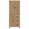 Highboard z szufladą Dąb rzemieślniczy 69,5 x 34 x 180 cm