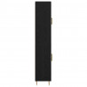 Highboard 2 pcs Czarny Dąb Materiał drewnopochodny