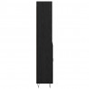 Highboard z szufladą 2 pcs Czarny Dąb Materiał drewnopochodny