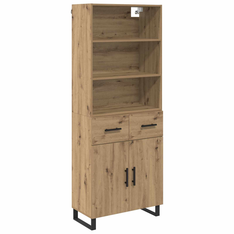 Highboard z szufladą Dąb rzemieślniczy 69,5 x 34 x 180 cm