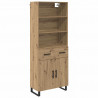 Highboard z szufladą Dąb rzemieślniczy 69,5 x 34 x 180 cm