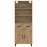 Highboard z szufladą Dąb rzemieślniczy 69,5 x 34 x 180 cm