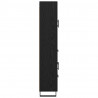 Highboard Czarny Dąb 69,5 x 34 x 180 cm Materiał drewnopochodny
