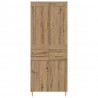 Highboard z szufladą Dąb rzemieślniczy 69,5 x 34 x 180 cm