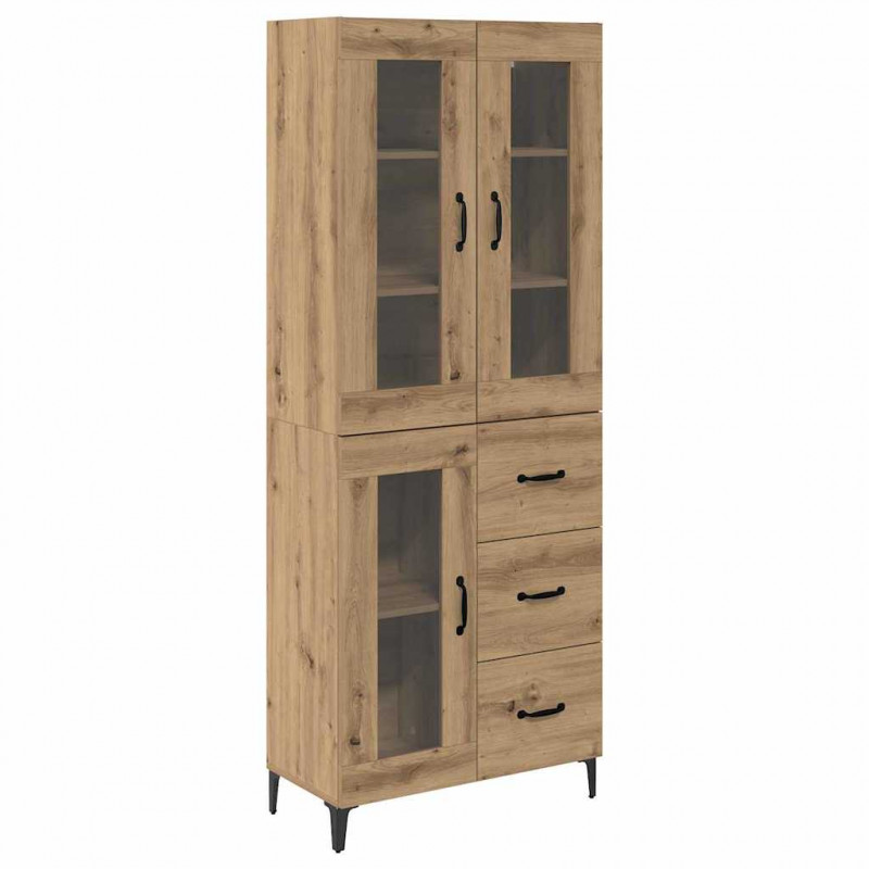 Highboard z szufladą Dąb rzemieślniczy 69,5 x 34 x 180 cm