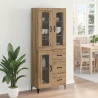 Highboard z szufladą Dąb rzemieślniczy 69,5 x 34 x 180 cm
