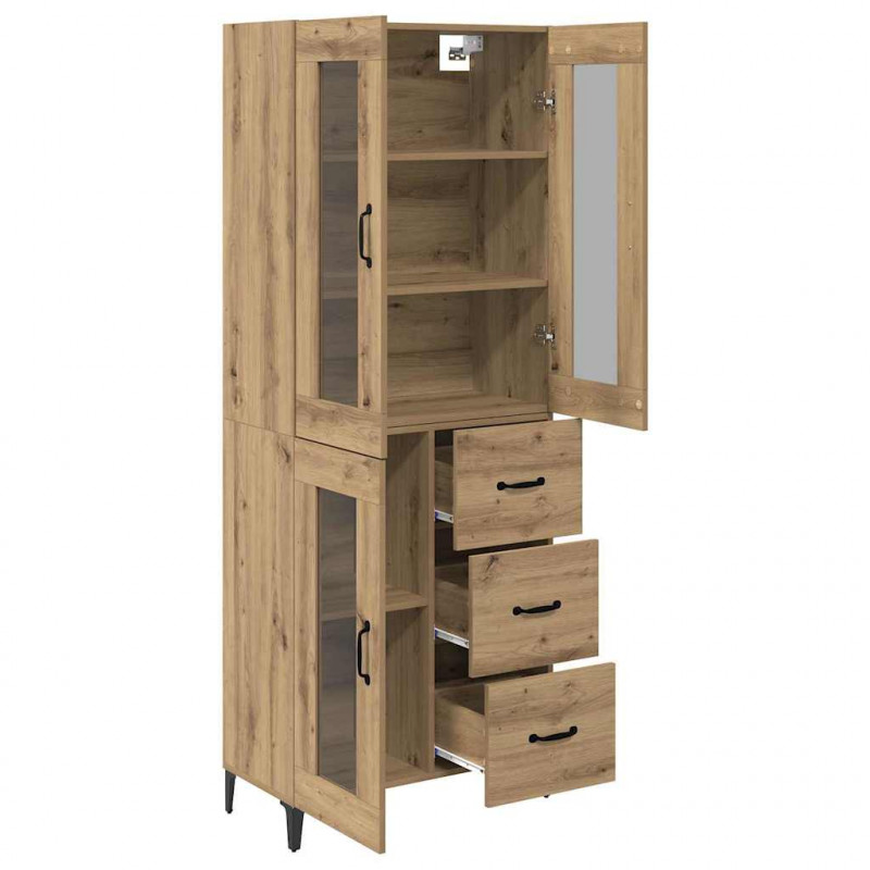 Highboard z szufladą Dąb rzemieślniczy 69,5 x 34 x 180 cm