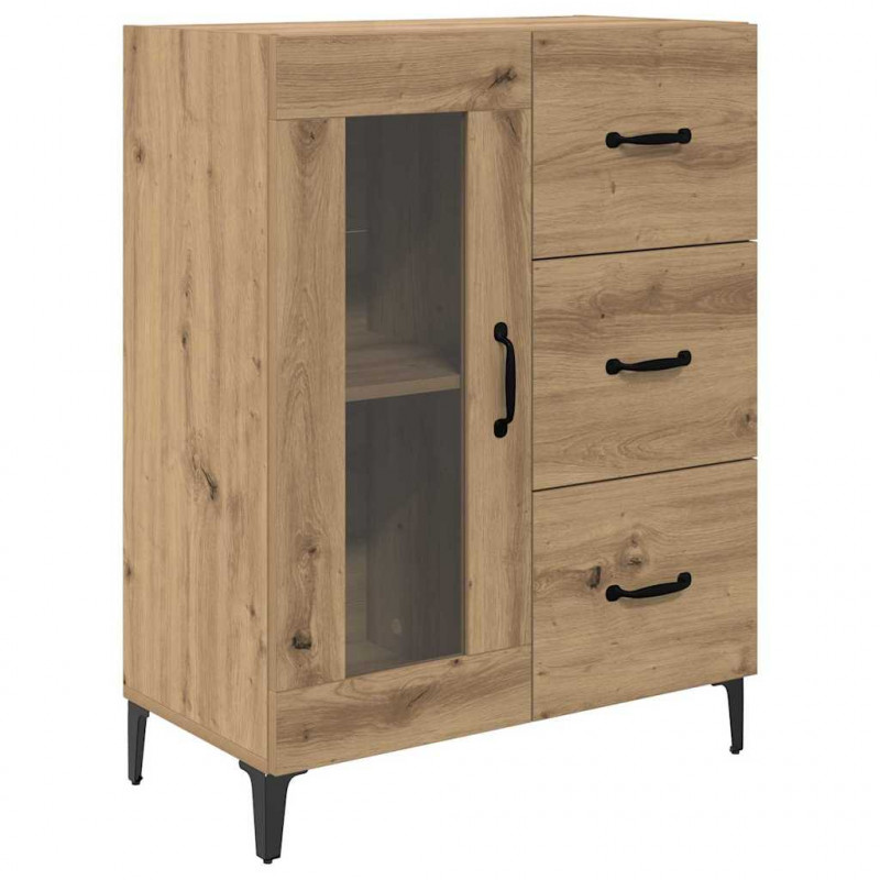 Highboard z szufladą Dąb rzemieślniczy 69,5 x 34 x 180 cm