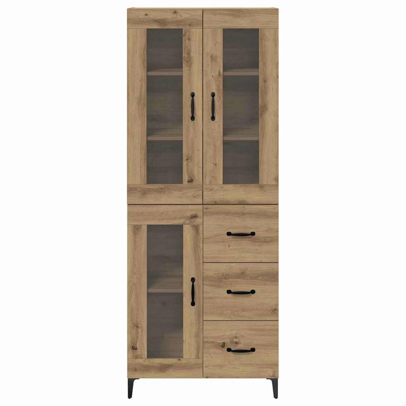 Highboard z szufladą Dąb rzemieślniczy 69,5 x 34 x 180 cm