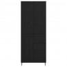 Highboard z szufladą 2 pcs Czarny Dąb Materiał drewnopochodny