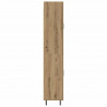 Highboard 2 pcs Dąb rzemieślniczy Drewno inżynieryjne i szkło