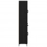 Highboard Czarny Dąb 69,5 x 34 x 180 cm Materiał drewnopochodny
