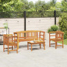 Zestaw lounge Róża ogrodowa 4 pcs Lite Drewno Akacji