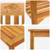 Zestaw lounge Róża ogrodowa 4 pcs Lite Drewno Akacji