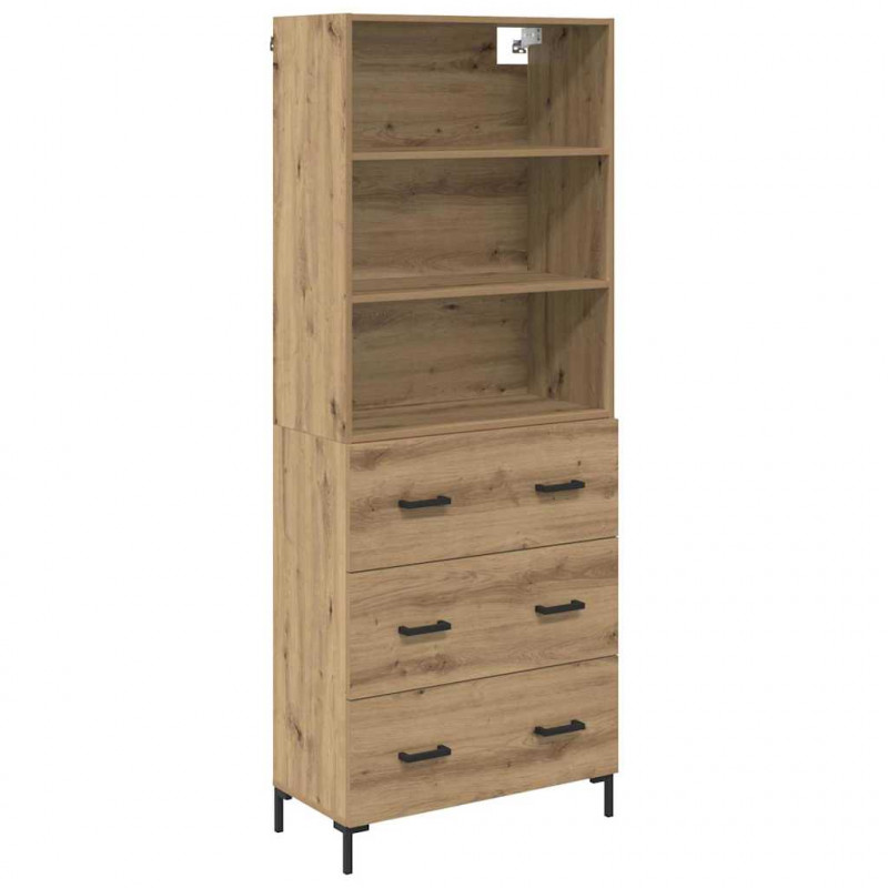 Highboard z szufladą Dąb rzemieślniczy 69,5 x 34 x 180 cm