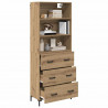 Highboard z szufladą Dąb rzemieślniczy 69,5 x 34 x 180 cm