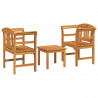 Zestaw lounge Róża ogrodowa 3 pcs Lite Drewno Akacji