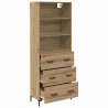Highboard z szufladą Dąb rzemieślniczy 69,5 x 34 x 180 cm