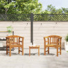Zestaw lounge Róża ogrodowa 3 pcs Lite Drewno Akacji