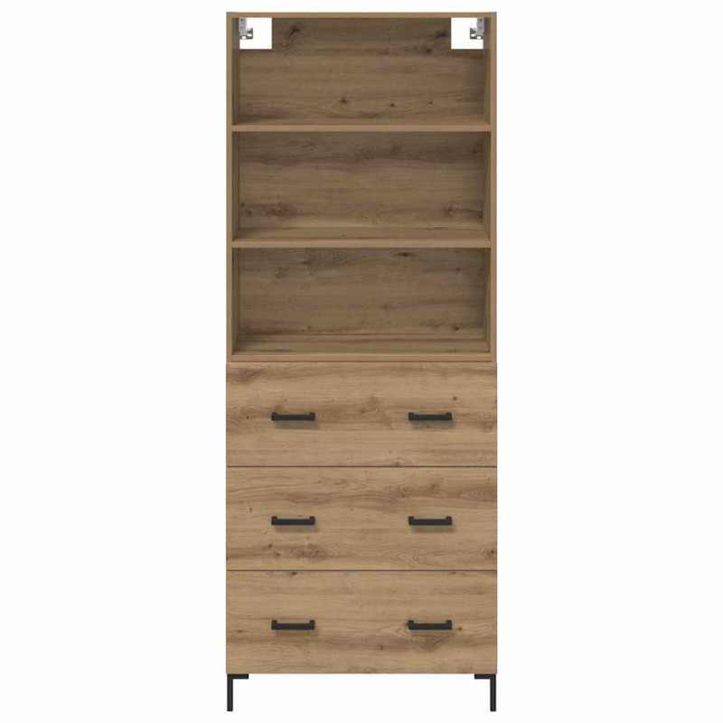 Highboard z szufladą Dąb rzemieślniczy 69,5 x 34 x 180 cm