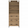 Highboard z szufladą Dąb rzemieślniczy 69,5 x 34 x 180 cm