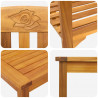 Zestaw lounge Róża ogrodowa 3 pcs Lite Drewno Akacji