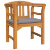 Zestaw lounge Róża ogrodowa z poduszką 3 pcs Lite Drewno Akacji