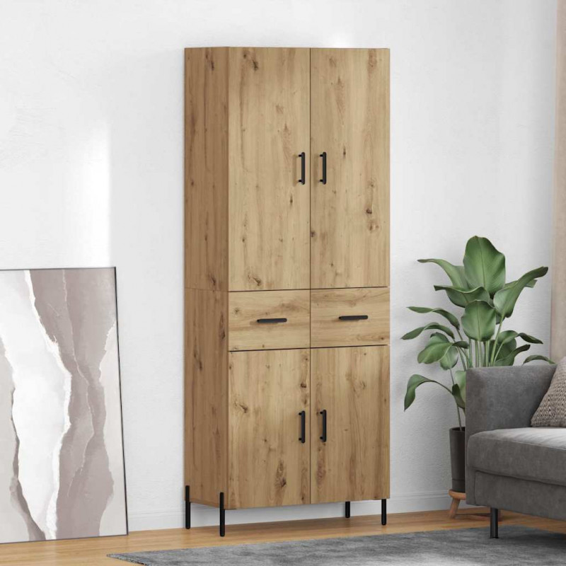 Highboard z szufladą Dąb rzemieślniczy 69,5 x 34 x 180 cm