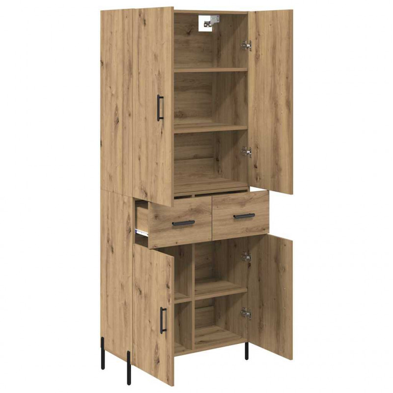 Highboard z szufladą Dąb rzemieślniczy 69,5 x 34 x 180 cm
