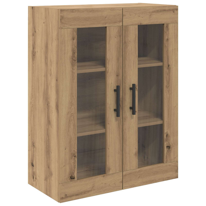 Highboard 2 pcs Dąb rzemieślniczy Materiał drewnopochodny