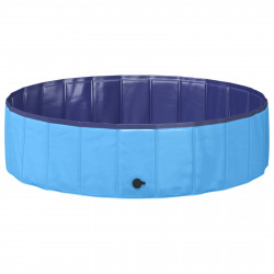 Składany basen dla psów Niebieski 120 x 120 x 30 cm PVC